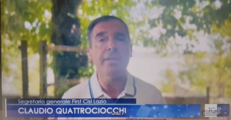 First Cisl Lazio al Tgr Lazio: sulla desertificazione bancaria la regione sta affrontando una grave crisi
