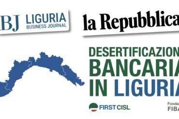 Desertificazione bancaria in Liguria, senza sportelli quasi il 60 per cento della popolazione