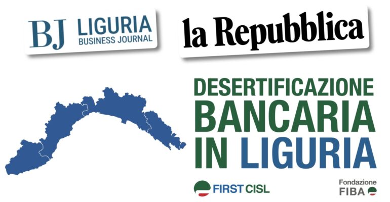 Desertificazione bancaria in Liguria, senza sportelli quasi il 60 per cento della popolazione