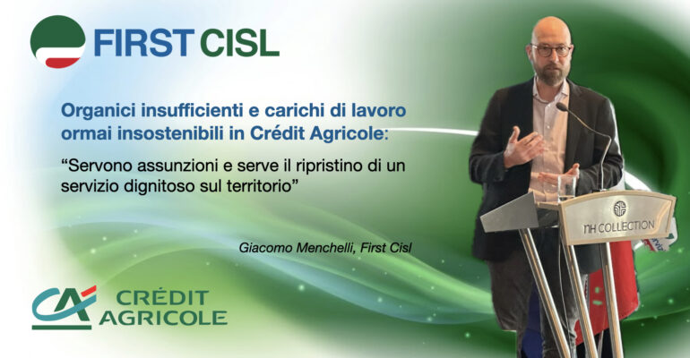 FILIALI AL COLLASSO E ORGANICI INSUFFICIENTI IN CRÉDIT AGRICOLE