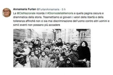 Giorno della Memoria, Furlan,trasmettiamo a giovani valori libertà tolleranza