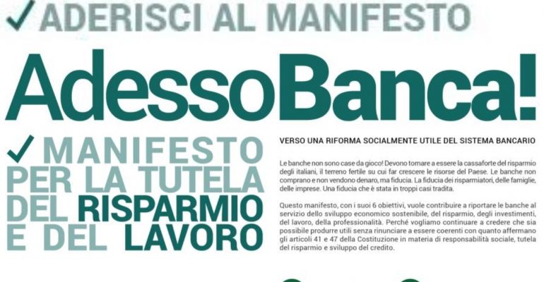 AdessoBanca!, la partecipazione la chiave di volta