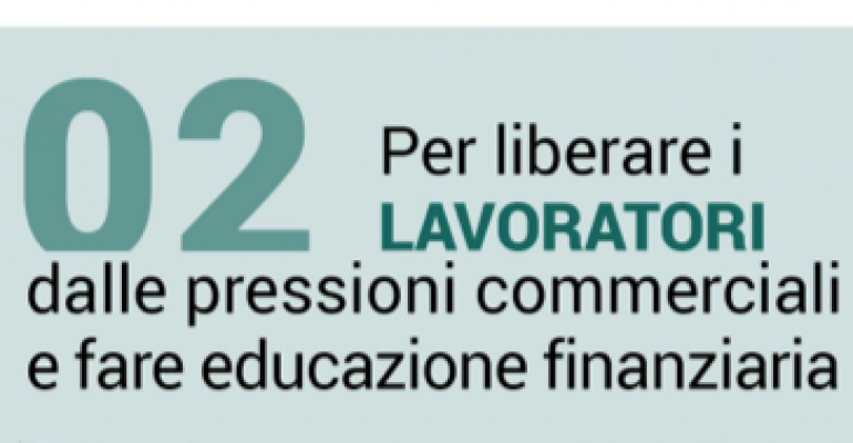 AdessoBanca! Per liberare i lavoratori dalle pressioni commerciali e fare educazione finanziaria