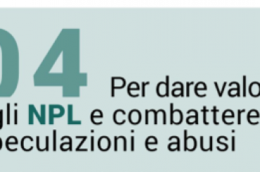AdessoBanca! Per dare valore agli NPL e combattere speculazioni e abusi