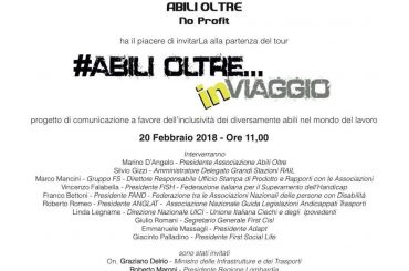 Romani a Milano il prossimo 20 febbraio alla partenza del tour “Abili Oltre…in viaggio”