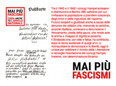 “Mai più fascismi”, sottoscrivi l’appello nazionale