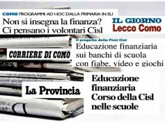 Cisl e First Cisl dei laghi, educazione finanziaria a scuola