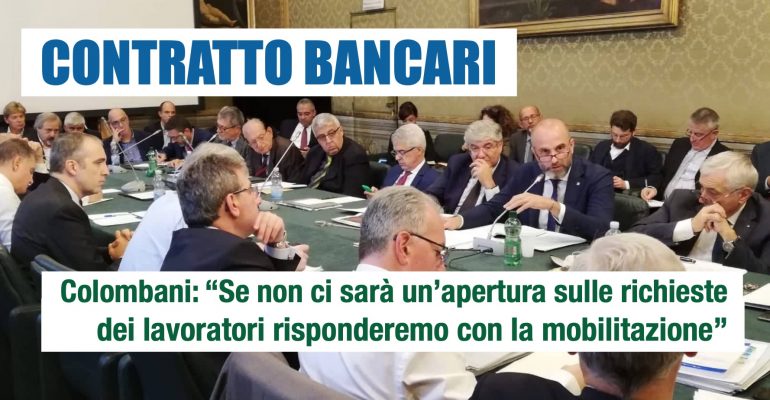 Ccnl, Colombani, da Abi proposte inaccettabili