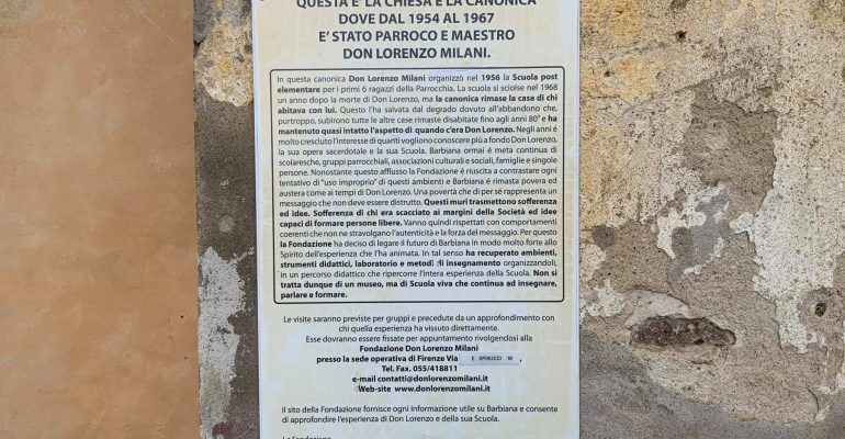 Quel Filo teso tra Fiesole e Barbiana