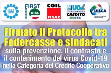Protocollo Federcasse Sindacati per la salute di tutte le persone