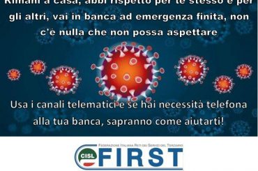 Vai in banca ad emergenza finita!