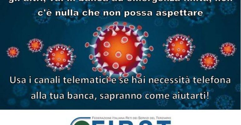 Vai in banca ad emergenza finita!