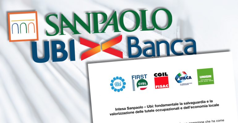 Intesa-Ubi, salvaguardare e valorizzare tutele occupazionali ed economia locale