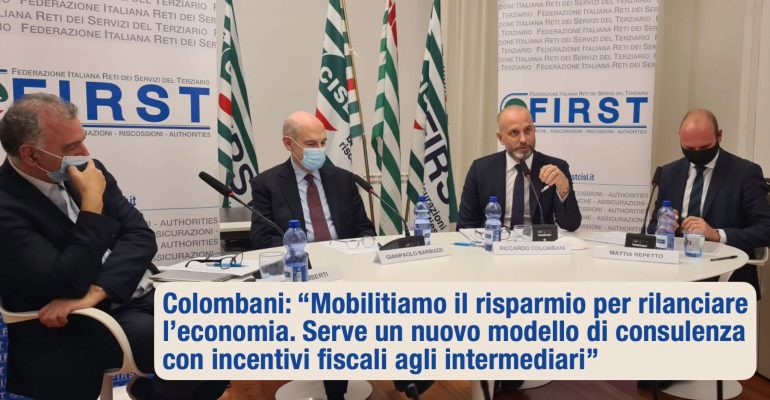 Banche, Colombani, lavoratori protagonisti con la consulenza indipendente