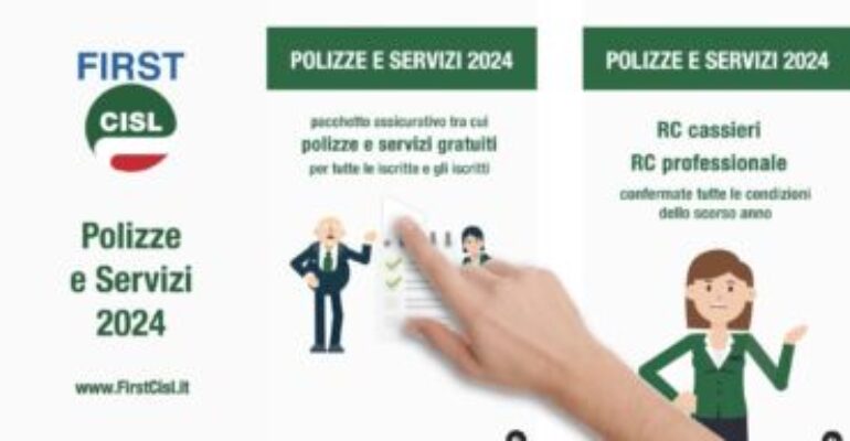 Polizze RC cassieri e professionale 2024, servizi gratuiti e attestazione sciatori per gli iscritti First Cisl