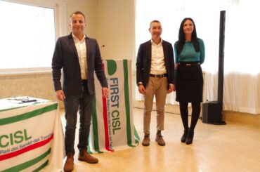 Andrea Di Noia nuovo segretario generale First Cisl Brescia, in segreteria Daniela Ballini e Gabriele Gogna
