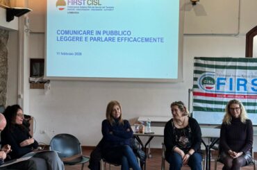 First Cisl Bergamo, una giornata di formazione: comunicare in pubblico, leggere e parlare efficacemente,