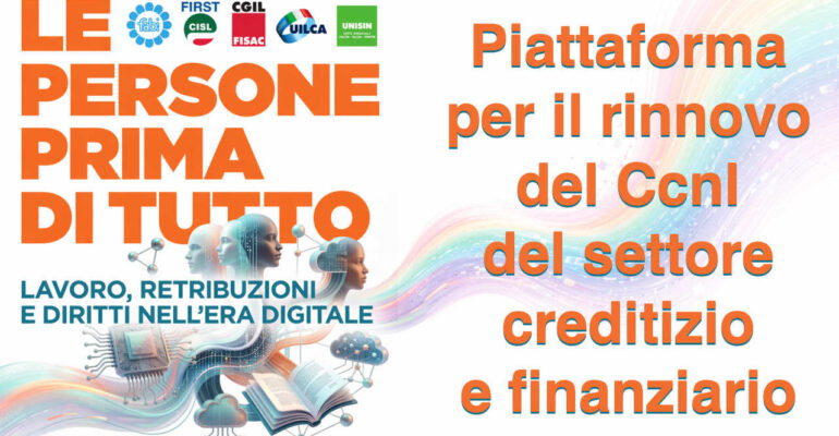 Presentazione piattaforma rinnovo Ccnl Abi, il 14 maggio convocato l’Attivo Unitario regionale