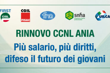 Assicurativi, rinnovato Ccnl Ania: più salario, più diritti, difeso il futuro dei giovani