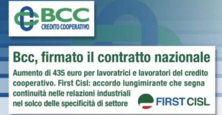 RINNOVO CCNL BCC – SCIOLTA LA RISERVA SULL’IPOTESI DI ACCORDO