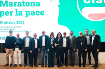 Maratona per Pace la Cisl Marche riempie l’Ateneo di Ancona per Gaza e contro ogni guerra