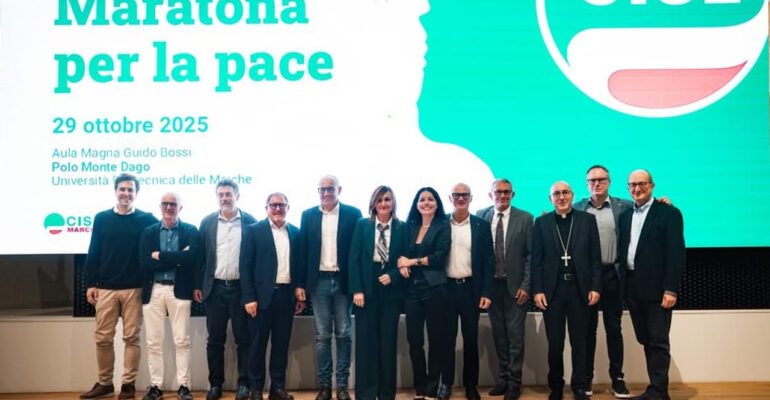 Maratona per Pace la Cisl Marche riempie l’Ateneo di Ancona per Gaza e contro ogni guerra