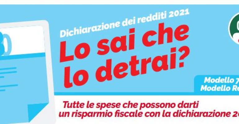 Dichiarazione redditi 2021, le detrazioni possibili