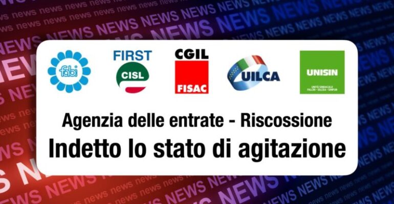 Riscossione, indetto lo stato di agitazione