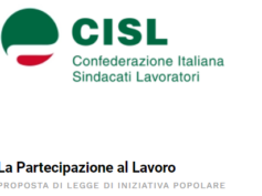 Cisl, proposta di legge sulla partecipazione, online tutte le date per poter firmare!