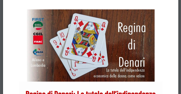 La tutela dell’indipendenza delle donne come valore, Mese della Educazione Finanziaria ottobre 2023