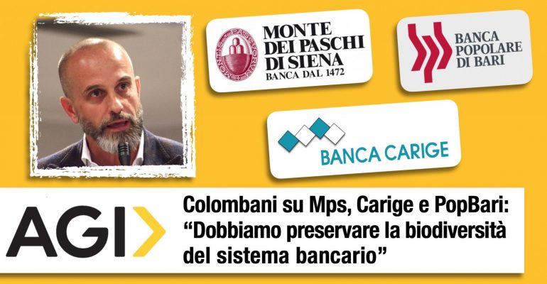 Colombani su Mps, Carige e PopBari: “Dobbiamo preservare la biodiversità del sistema bancario”