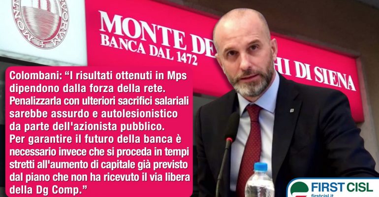 Mps, Colombani: dati positivi, incognite del cambio al vertice