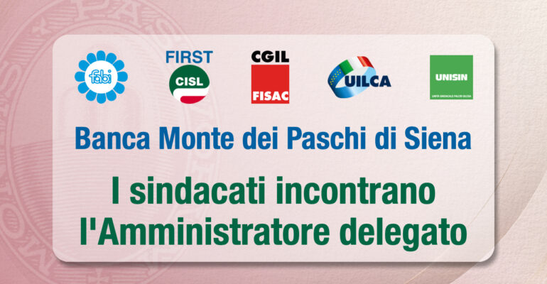 Monte dei Paschi, i sindacati incontrano l’Amministratore delegato Luigi Lovaglio