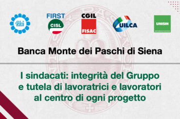 Monte dei Paschi, i sindacati: integrità del Gruppo e tutela di lavoratrici e lavoratori al centro di ogni progetto