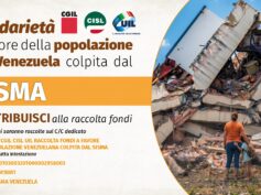 Sisma. Cgil, Cisl e Uil avviano raccolta fondi di solidarietà per la popolazione venezuelana