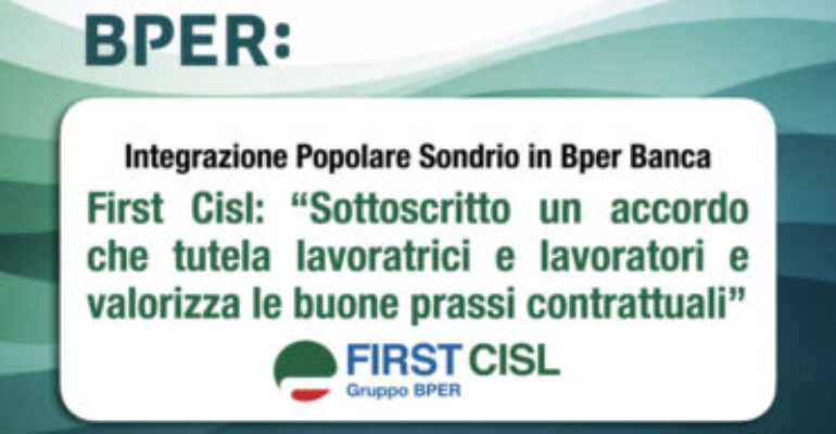 Bper e Popolare di Sondrio, fusione e armonizzazione tra tutele conquistate e sfide future
