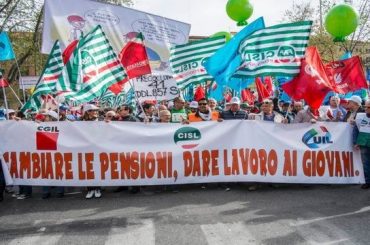 Sabato 14 Cgil Cisl Uil in piazza