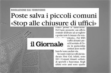 Studio First Cisl, Il Giornale, diminuisce l’offerta bancaria, poste resistono