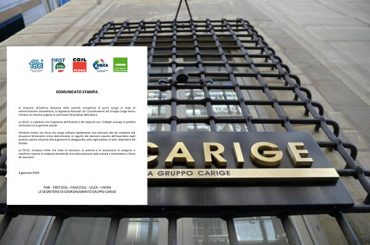 Carige, comunicato stampa sindacale, commissari operino in continuità