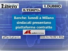 Rinnovo contratto dei bancari, piattaforma pronta per 300mila lavoratori