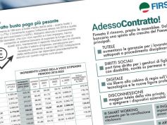 Rinnovo Contratto, l’infografica First Cisl che ne illustra i contenuti