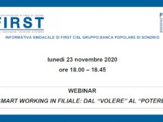 Flematti, anche da remoto First Cisl vicina ad ogni collega