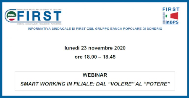 Flematti, anche da remoto First Cisl vicina ad ogni collega