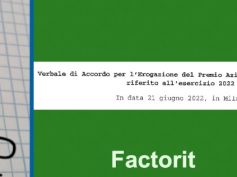 Factorit, First Cisl e le altre sigle sindacali firmano l’intesa su premio di produttività e welfare