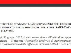 Covid19, aggiornamento protocollo aziendale, incontro sindacale del 12 luglio