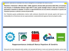 First Cisl Pop Sondrio: resoconto intermedio importante, ora motivare i dipendenti