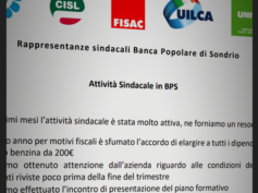 Attività sindacale in Bps, aggiornamenti e trattative in corso