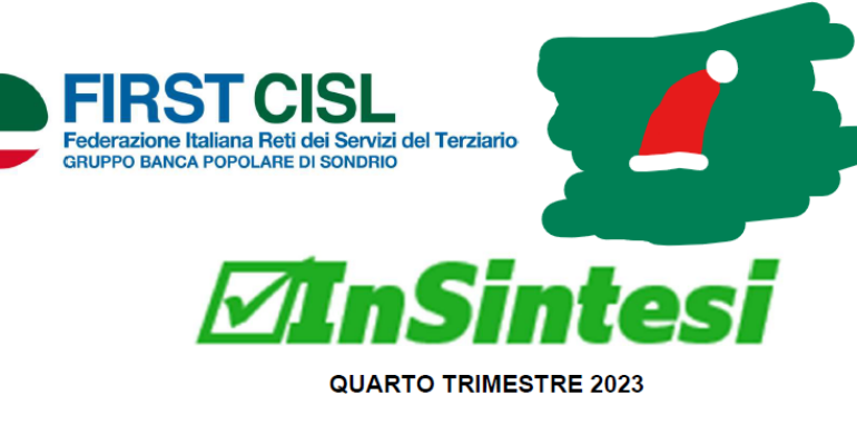 Online il quarto numero del 2023 di InSintesi, il periodico curato da First Cisl Pop Sondrio