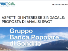 Neoassunti Pop Sondrio, First Cisl presente nel percorso professionale