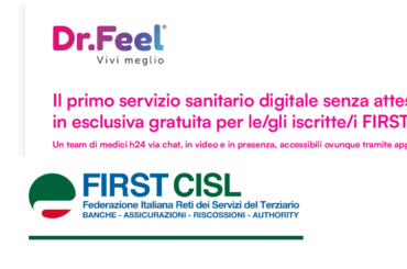 Novità per gli associati First Cisl, DR. Feel, il primo servizio sanitario digitale senza attese